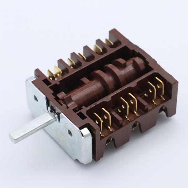 Rotary switches adjust the gear used in electric ovens/water heaters