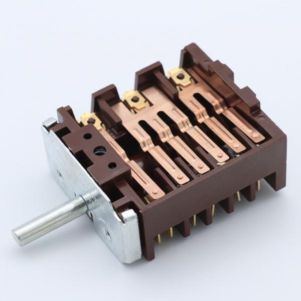 Rotary switches adjust the gear used in electric ovens/water heaters